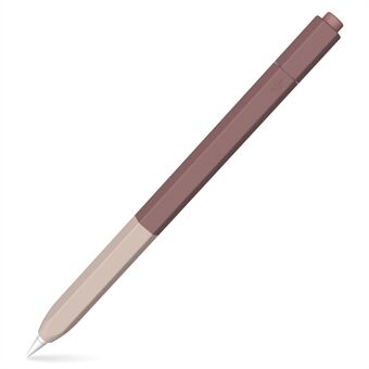 AHASTYLE PT-LC05 Apple Pencilille (toisen sukupolven) tarkoitettu silikonisuojus kahden värin stylus-kannella.