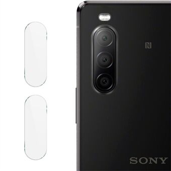 IMAK 2kpl / pakkaus teräväpiirtolasilinssikalvo Sony Xperia 10 II:lle