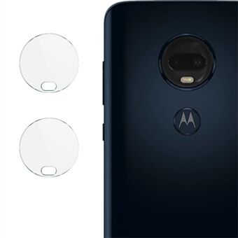 Edge 2kpl / Pack HD kirkas kameralasilinssikalvo (reunaliima) Motorola Moto G7 / Moto G7 Plus