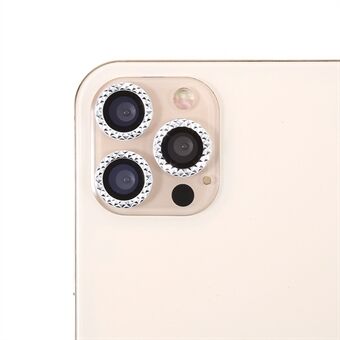 IPhone 11 Pro Max / iPhone 11 Pro / iPhone 12 Pro Ultra Clear Rhinestone Decor -lasikameran linssisuoja (3 kpl / setti)