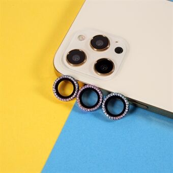 3 kpl Glitter Crystal Lens Protector Frame Ring [Color Random] iPhone 12 Pro Maxille