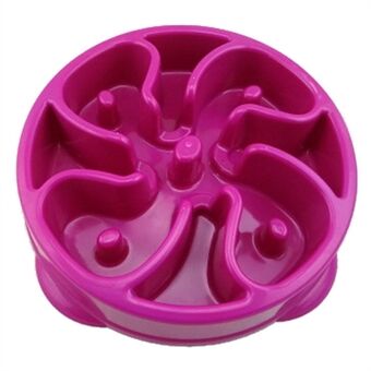 GW-21 Size M, Slow Feeder Dog Bowl Puzzle Pet Food Slow Eating Bowls Anti-Choking Puppy Dish