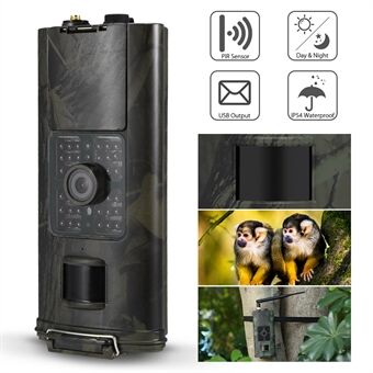 HC700G metsästyspolkukamera 3G SMS GSM 16MP 1080p infrapuna Night Vision Wildlife Scouting kamera