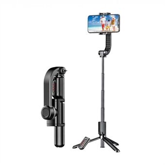 DISPHO WS-19017-1 Bluetooth Jatkettava Selfie Stick -jalusta kannettava stabilisaattori Selfie Stick irrotettavalla kaukosäädettävällä puhelimen pidikkeellä