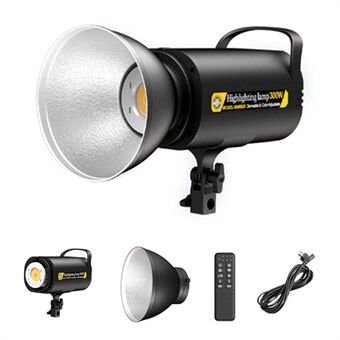 MM8820 300 W videovalokuvausvalo 3-värinen LED-studiovalaistus alumiinisella lampunvarjostimella suoratoistoon sisä-/ Outdoor