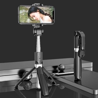 SELFIESHOW L01s Selfie Stick -jalusta Jatkettava Bluetooth-monopodi, jossa 360 astetta kääntyvä puhelinpidike ja kaukosäädin