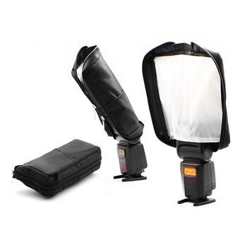 3 in 1 -kameran taitettava Flash Softbox-hajotin Speedlite-sädeputki Pehmeä valolaatikkolaukku