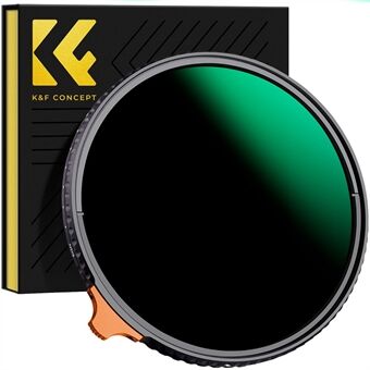 K&F CONCEPT Nano-X -sarjan 82 mm ND3-ND1000 suodatin 9,5 pysäytin säädettävä HD-suodatin, vedenpitävä heijastuksenesto vihreä kalvopäällysteinen suodatin putterilla