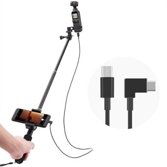 Selfie Stick for DJI Osmo Pocket 2 Handheld Gimbalin stabilisaattori Type-C / Android-puhelimen pidikemoduulin jatkotanko - Type-C to Type