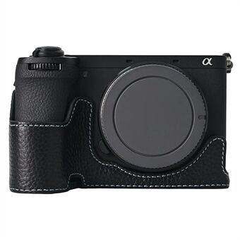 Sony A6700 Kameran Alaosan Suojakuori Suuri Aukko Design Aito Nahka Suojus