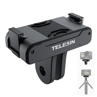 TELESIN OA-TPM-T04 DJI Action 3:lle Nylon+alumiiniseoksesta magneettinen kaksikynsinen kamerasovitin