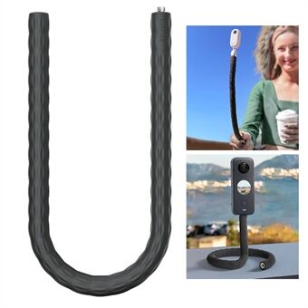 Ty-RXZJ-360 Insta360 GO2 / ONE X2 / RS / R / X Joustava kierrekiinnityskiinnike Hanhenkaulan Stand Selfie Stick