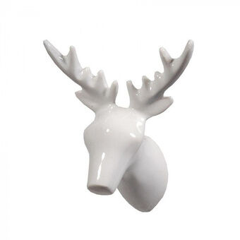 Naulakko 8Dear Deer. 5 x 7 x 9 cm polystone valkoinen